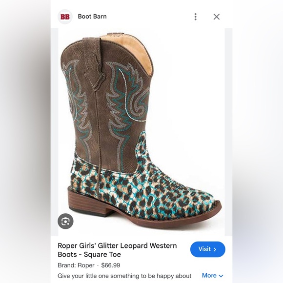 Girls Roper Boots - Picture 9 of 9